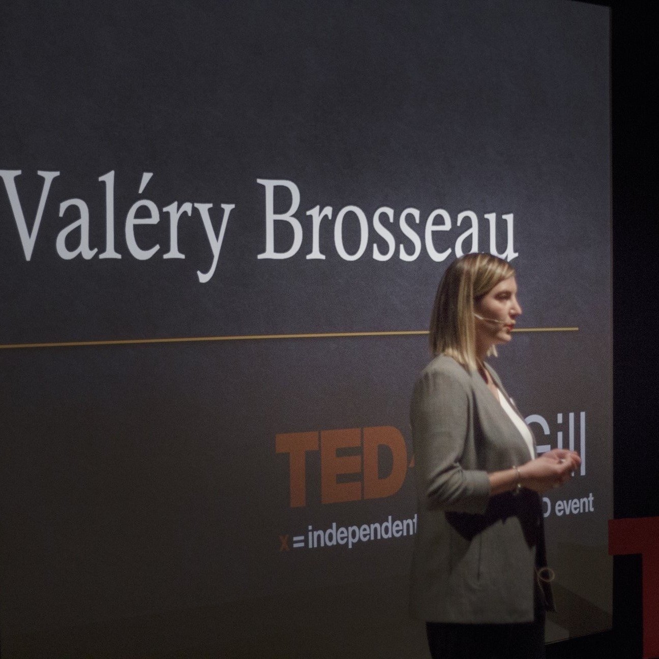 Valéry Brosseau speaking